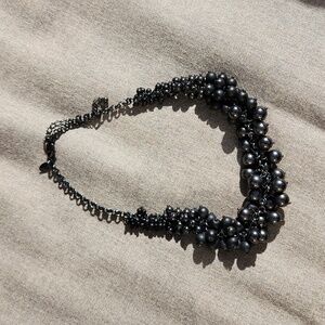 Lia Sophia Graduating Beaded Statement Necklace 9 Inches